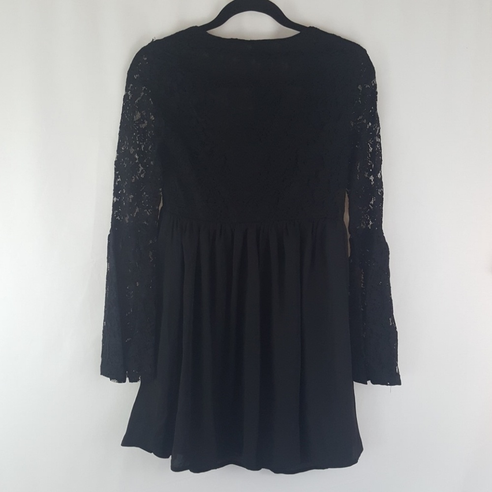 ⬇️ $39 New Womens Black Boho Style Lace Dress - Picture 8 of 8